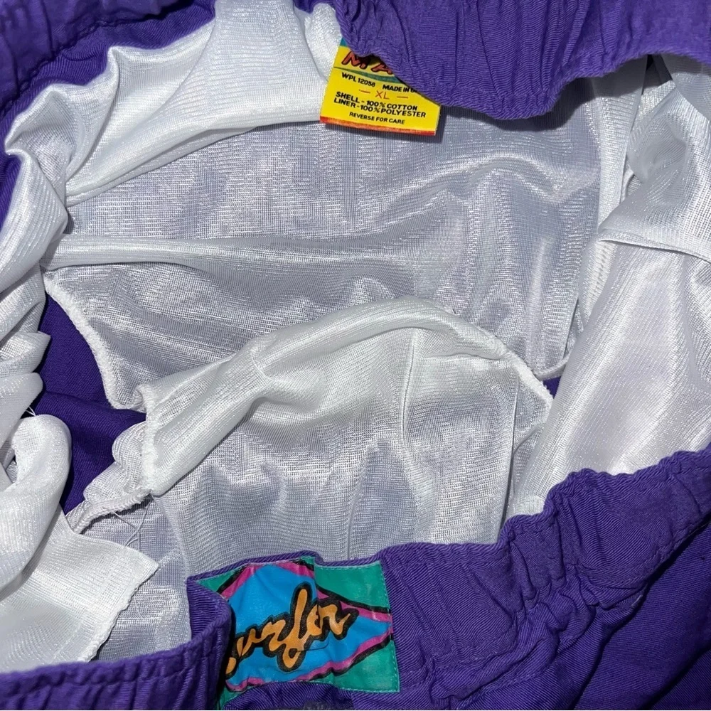 Vintage Priority Male Swim Trunks Cotton Purple Size XL